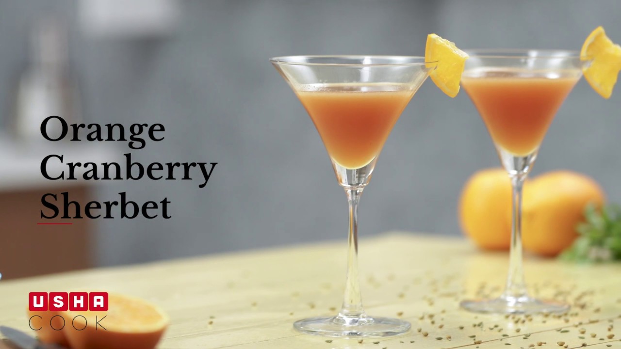 Orange Cranberry Sherbet image