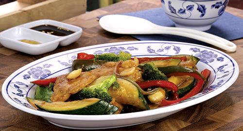 Zero Oil Broccoli And Zucchini  Chicken recipe | Usha Cook