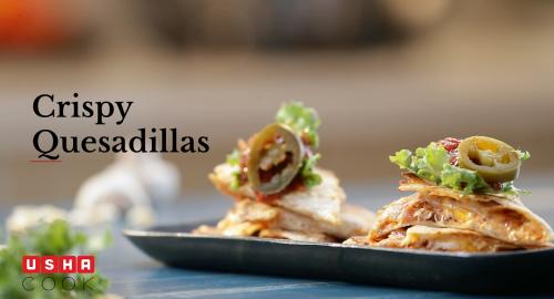 Crispy Quesadillas recipe video | Usha Cook