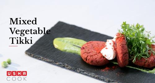 Mixed Vegetable Tikki recipe video | Usha Cook